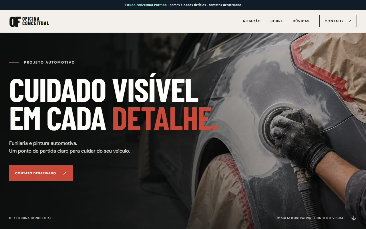 Protótipo conceitual automotivo