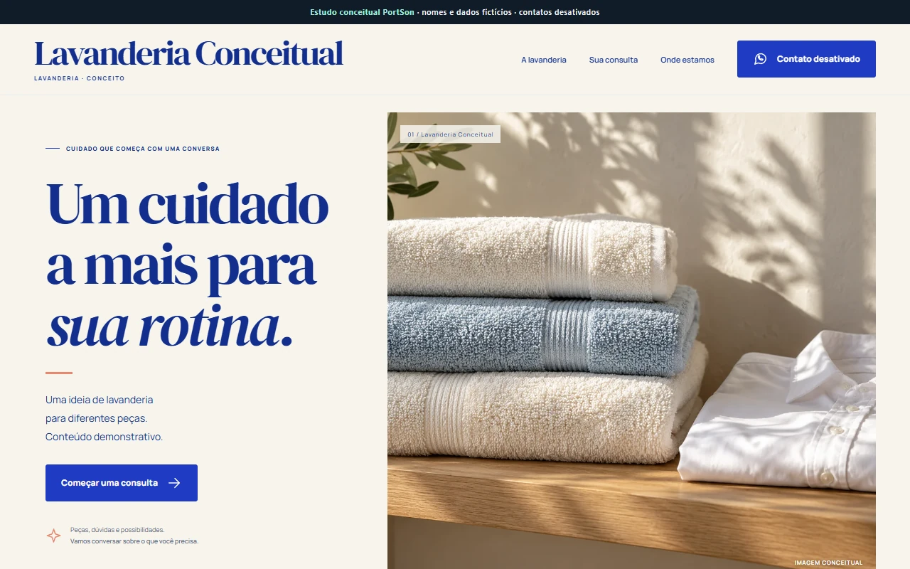 Protótipo conceitual de lavanderia
