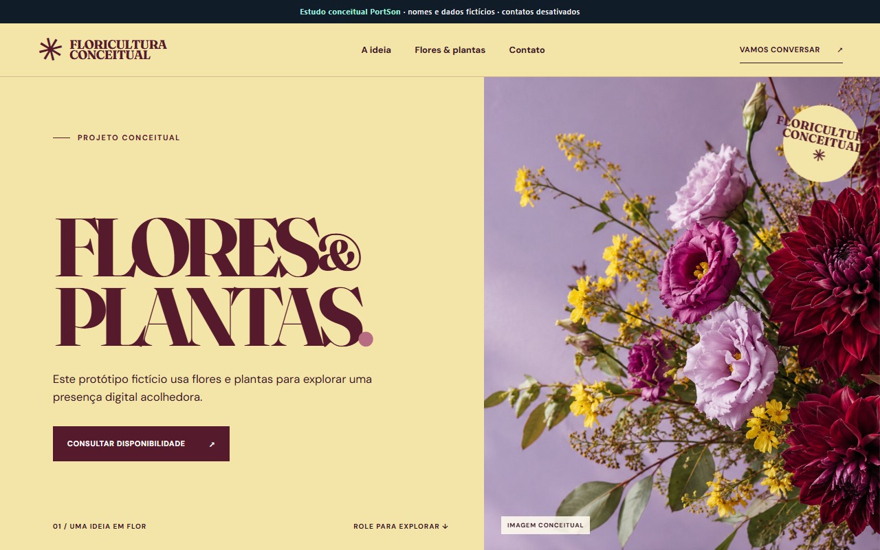 Protótipo conceitual de floral